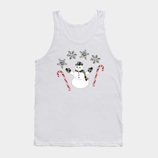 Holiday design, Camo Christmas, Snowman, snowmen Tank Top